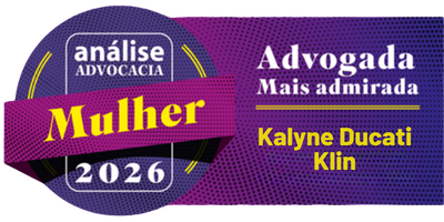 Kalyne Ducati Klin, reconhecida pelo ranking Análise Advocacia 2026 como Advogada Mais Admirada no setor de Hotelaria e Turismo, com indicações em Contratos Empresariais e Direito Imobiliário.