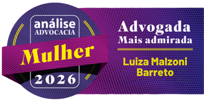 Luiza Malzoni Barreto, reconhecida pelo ranking Análise Advocacia 2026 como Advogada Mais Admirada no setor de Hotelaria e Turismo, com indicações em Contratos Empresariais e Direito Imobiliário.